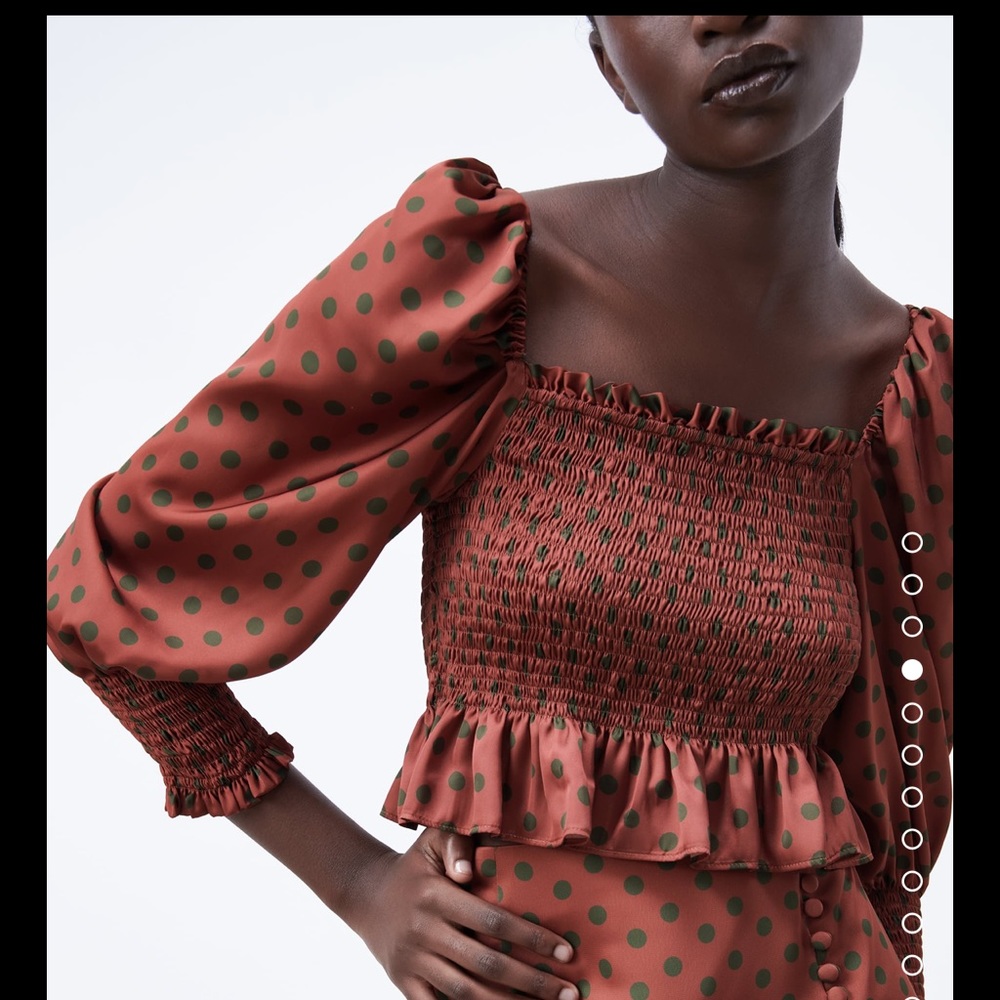 ZARA PEPLUM CROP TOP